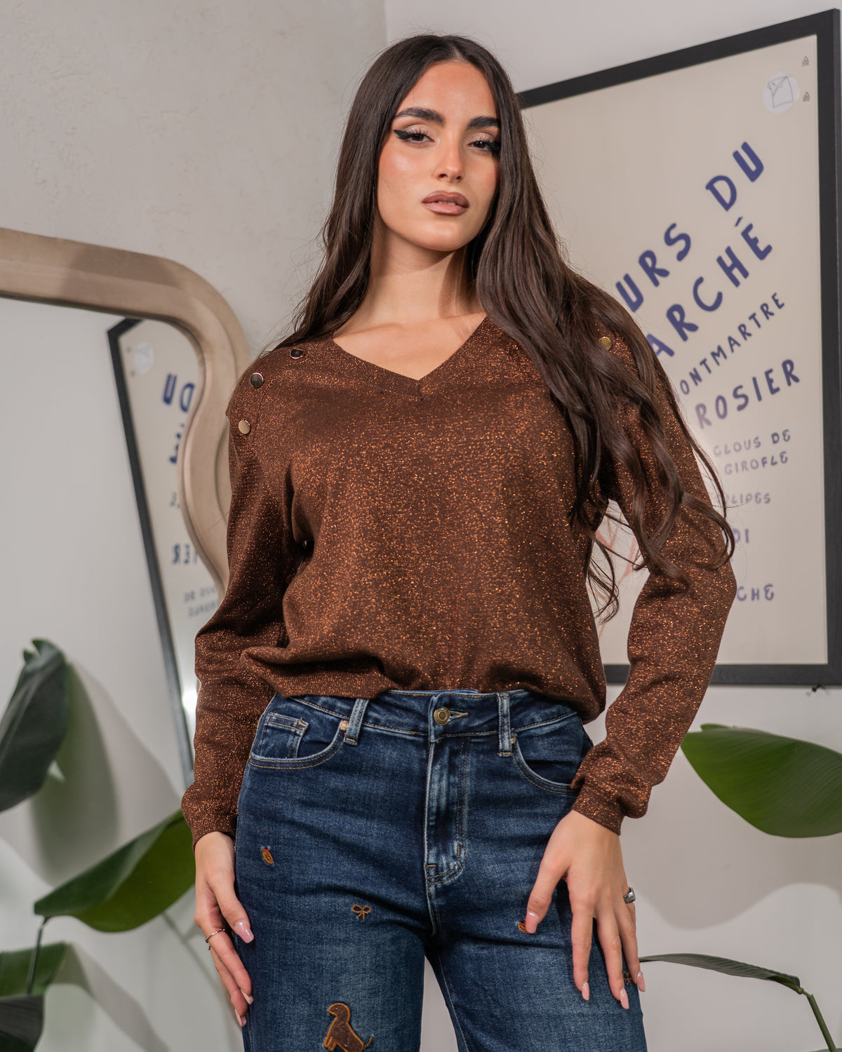 Maglià Lamè con Bottoni F/W