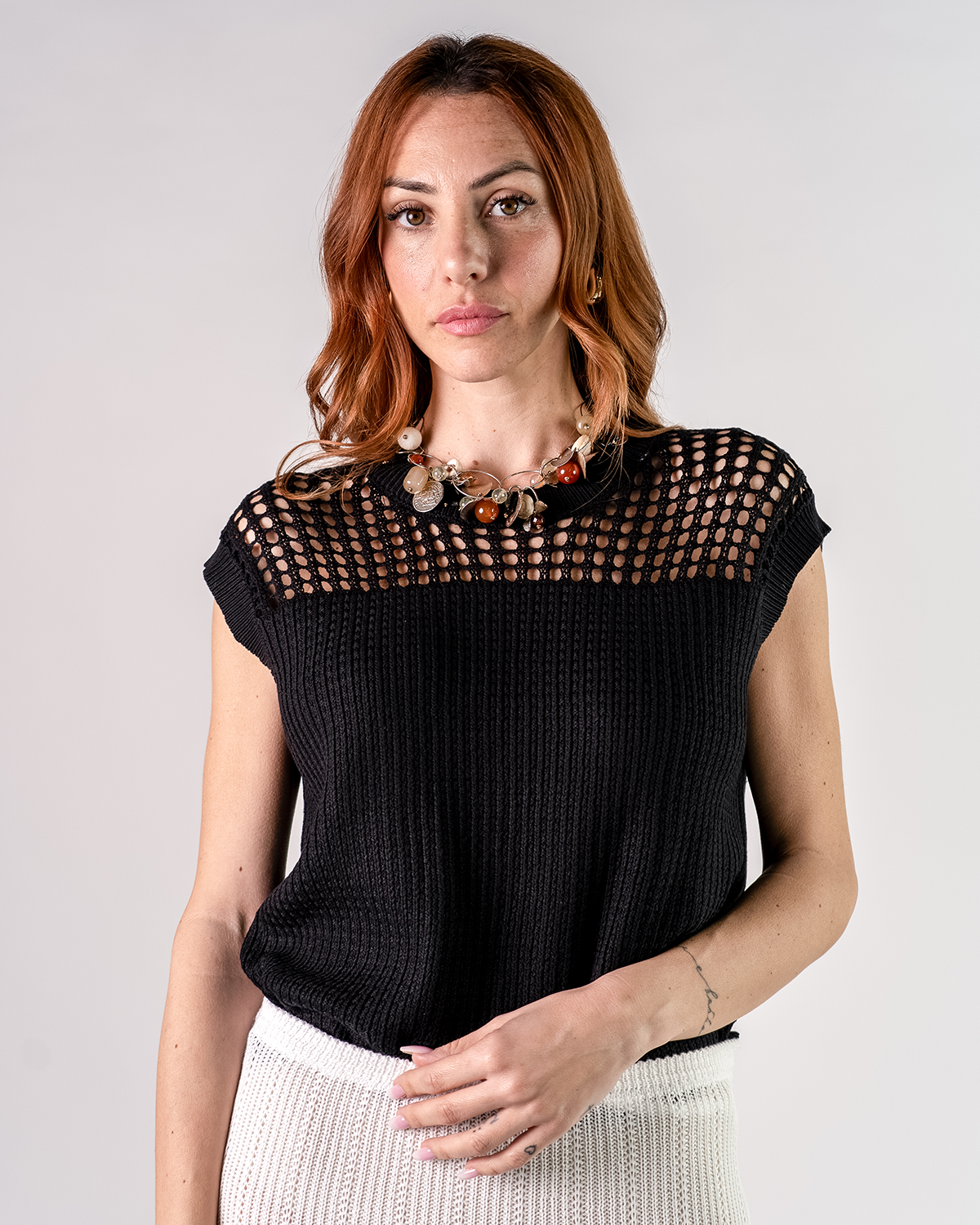Top in Maglia Traforata
