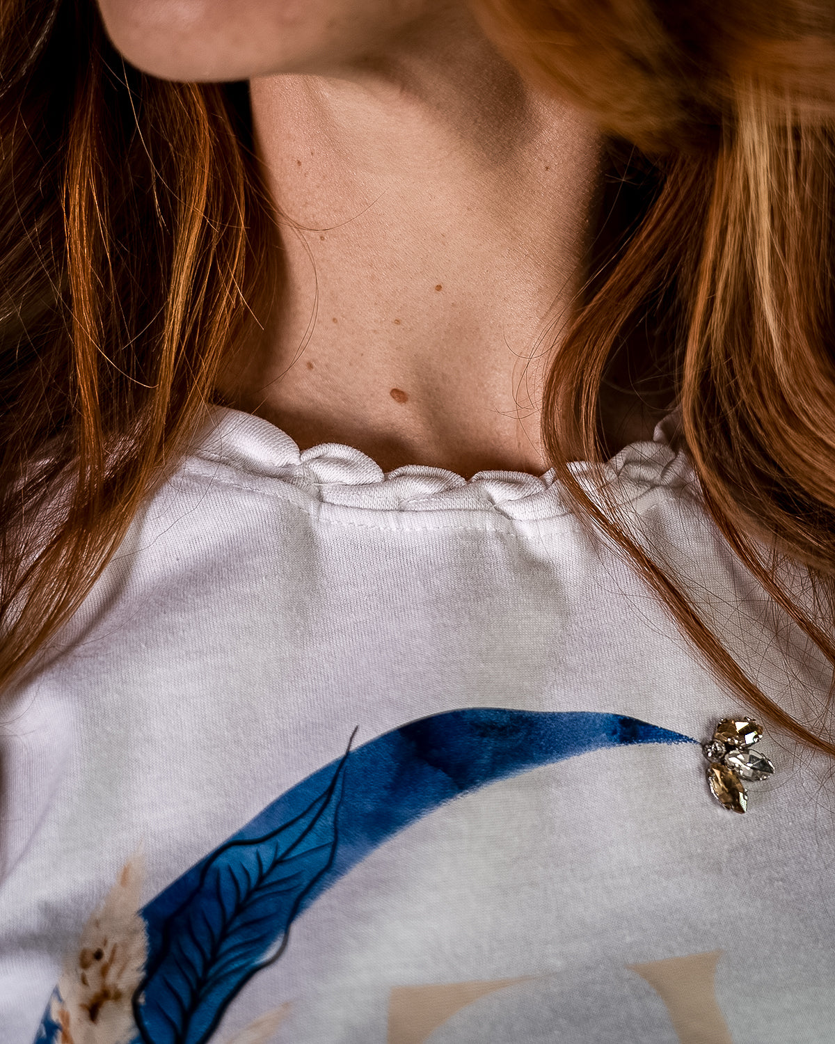 T-shirt in cotone Mezzaluna