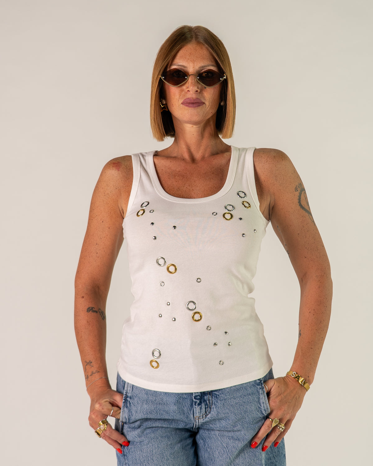 Canotta Occhielli Gold