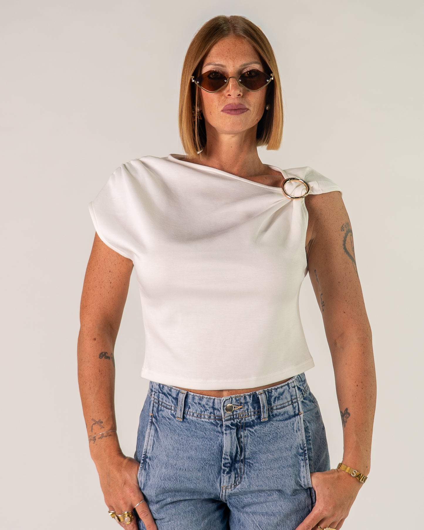 Maglia Drappeggio Iris