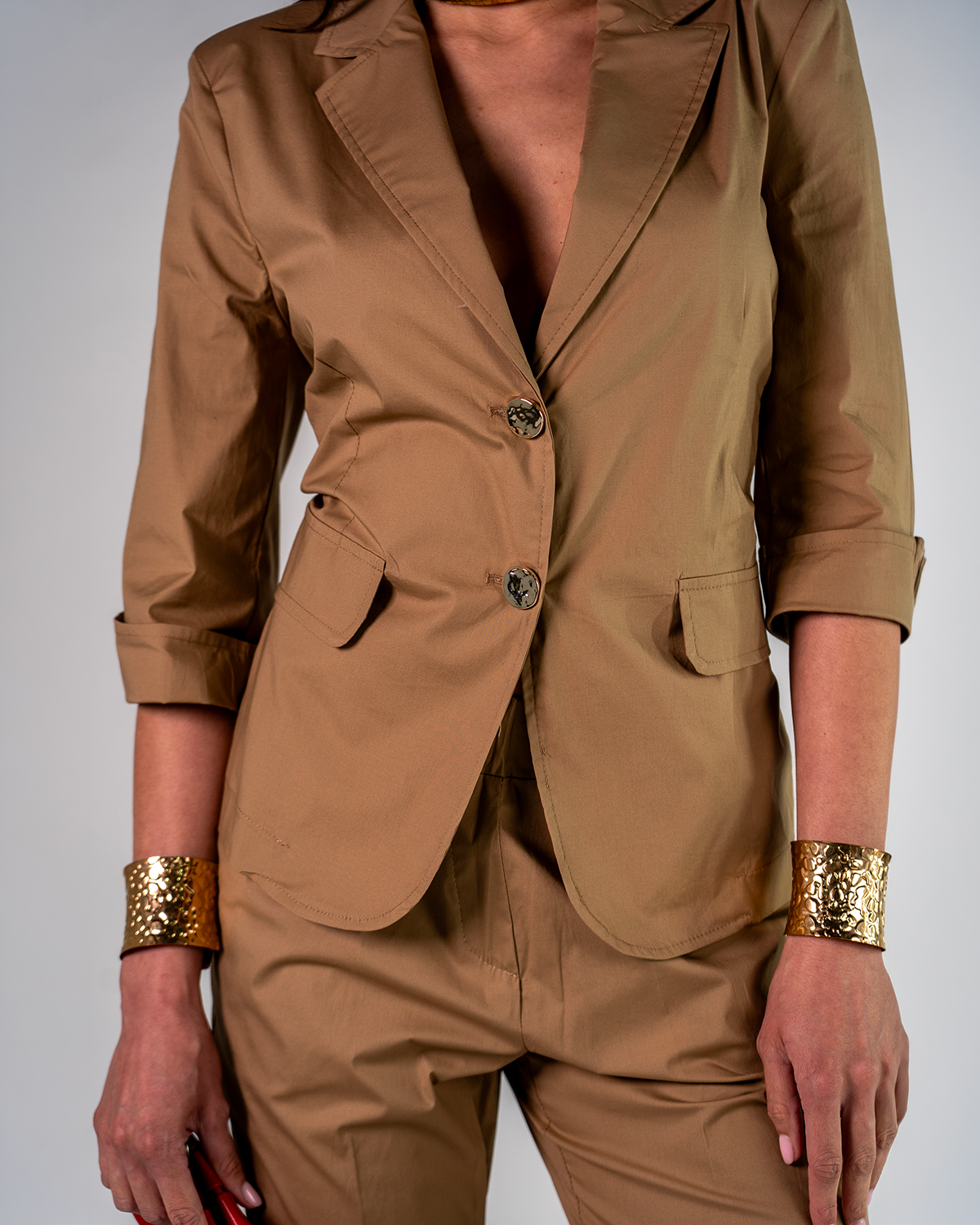 Blazer Slim Fit Manica 3/4