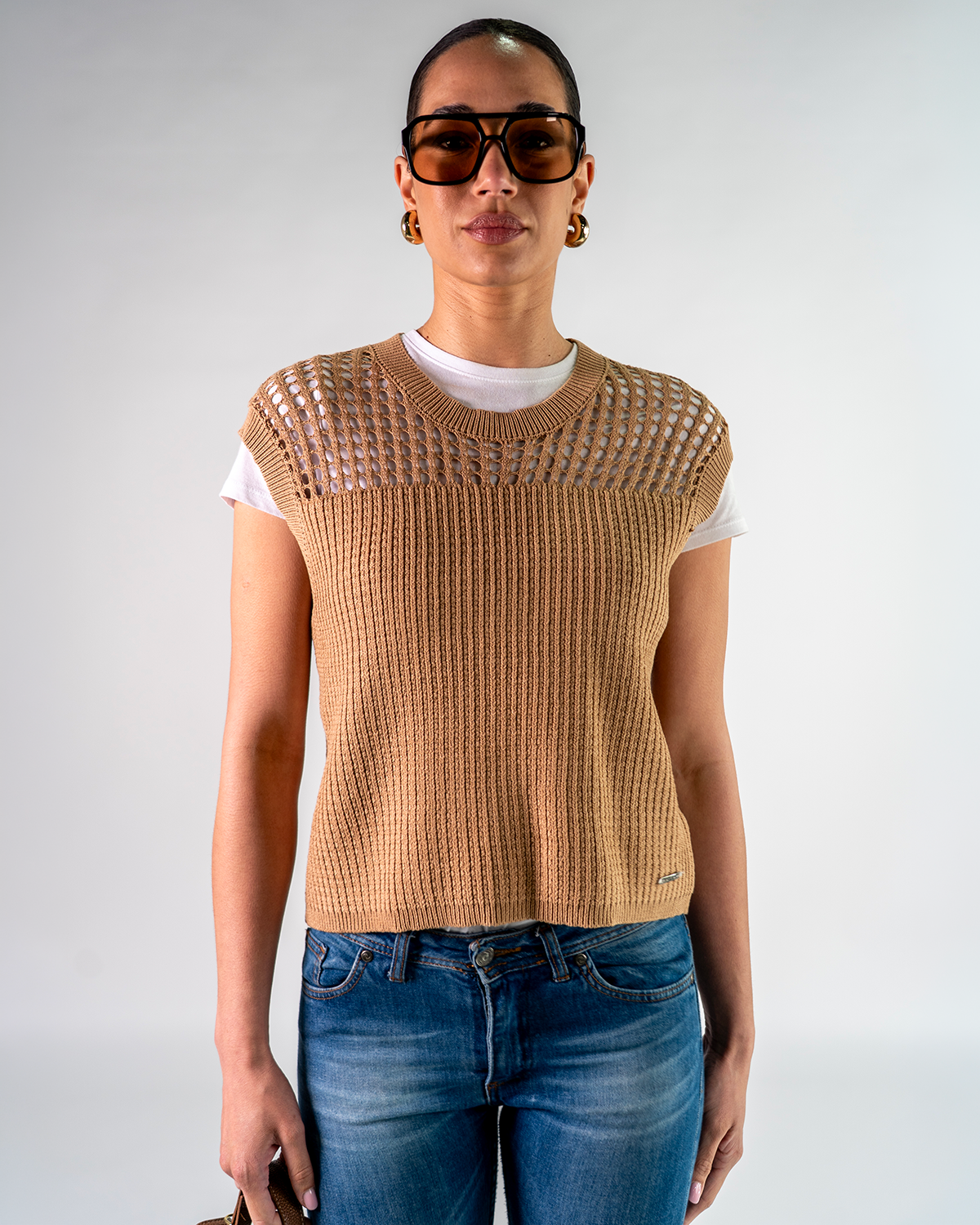 Top in Maglia Traforata