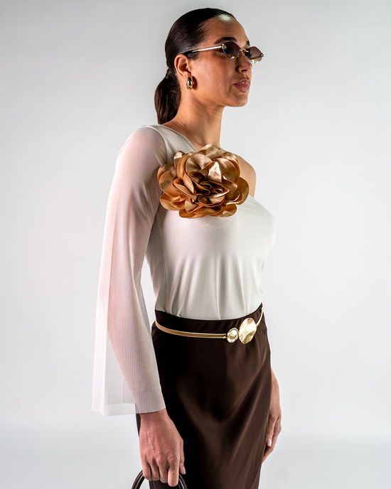 Top Monospalla con Fiore