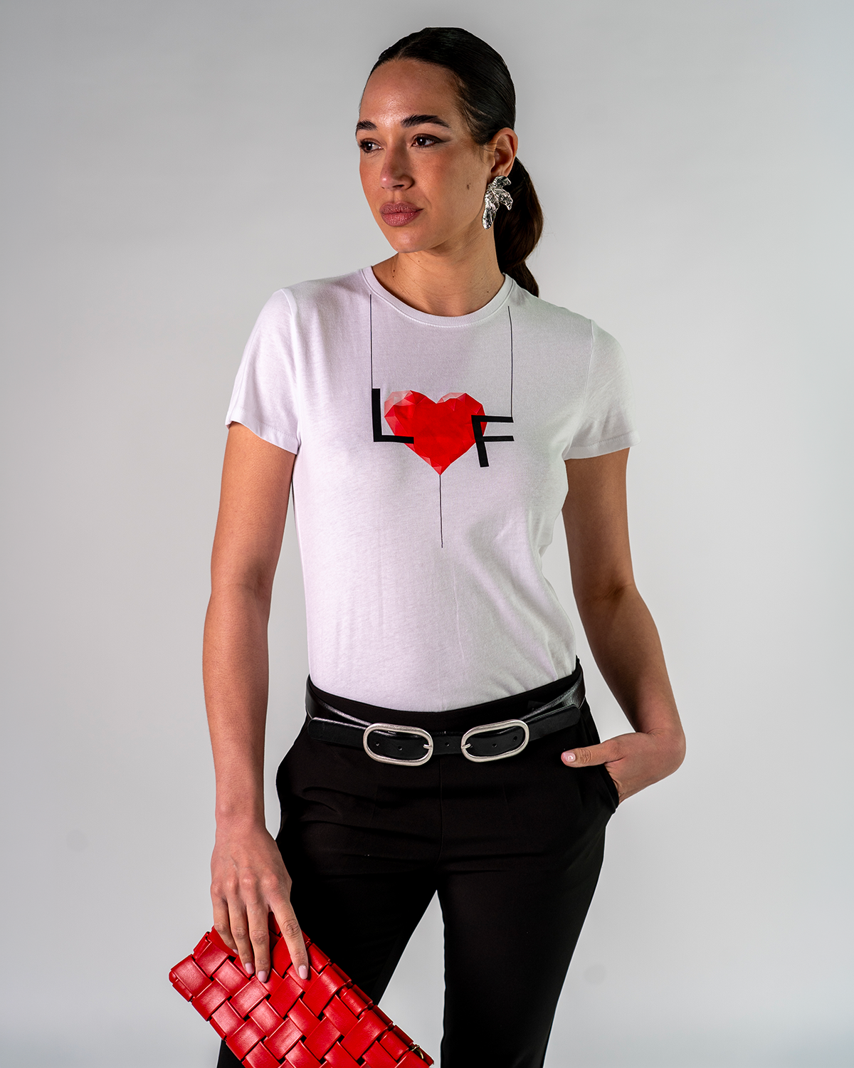T-Shirt in Cotone LF cuore