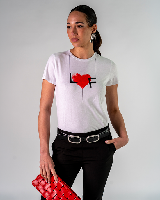 T-Shirt in Cotone LF cuore