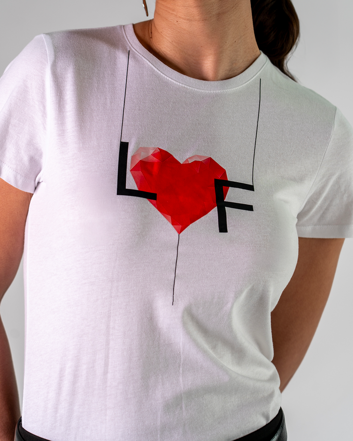 T-Shirt in Cotone LF cuore