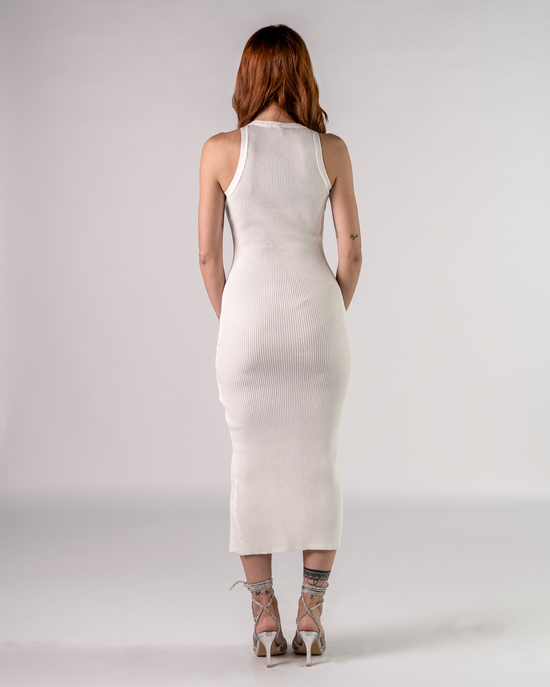 Abito Midi con Spacco