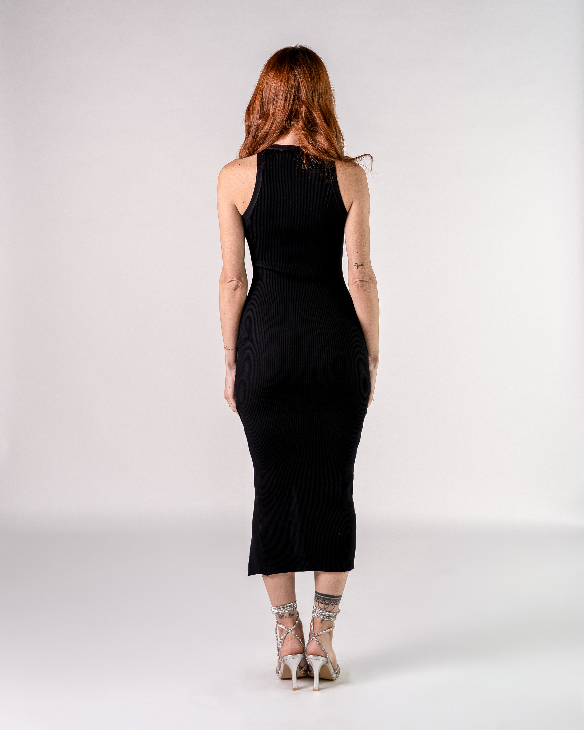 Abito Midi con Spacco