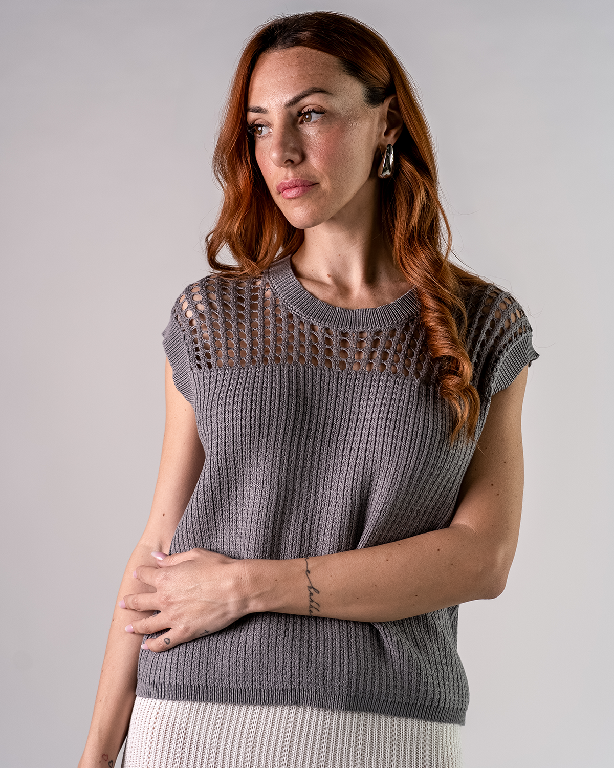 Top in Maglia Traforata