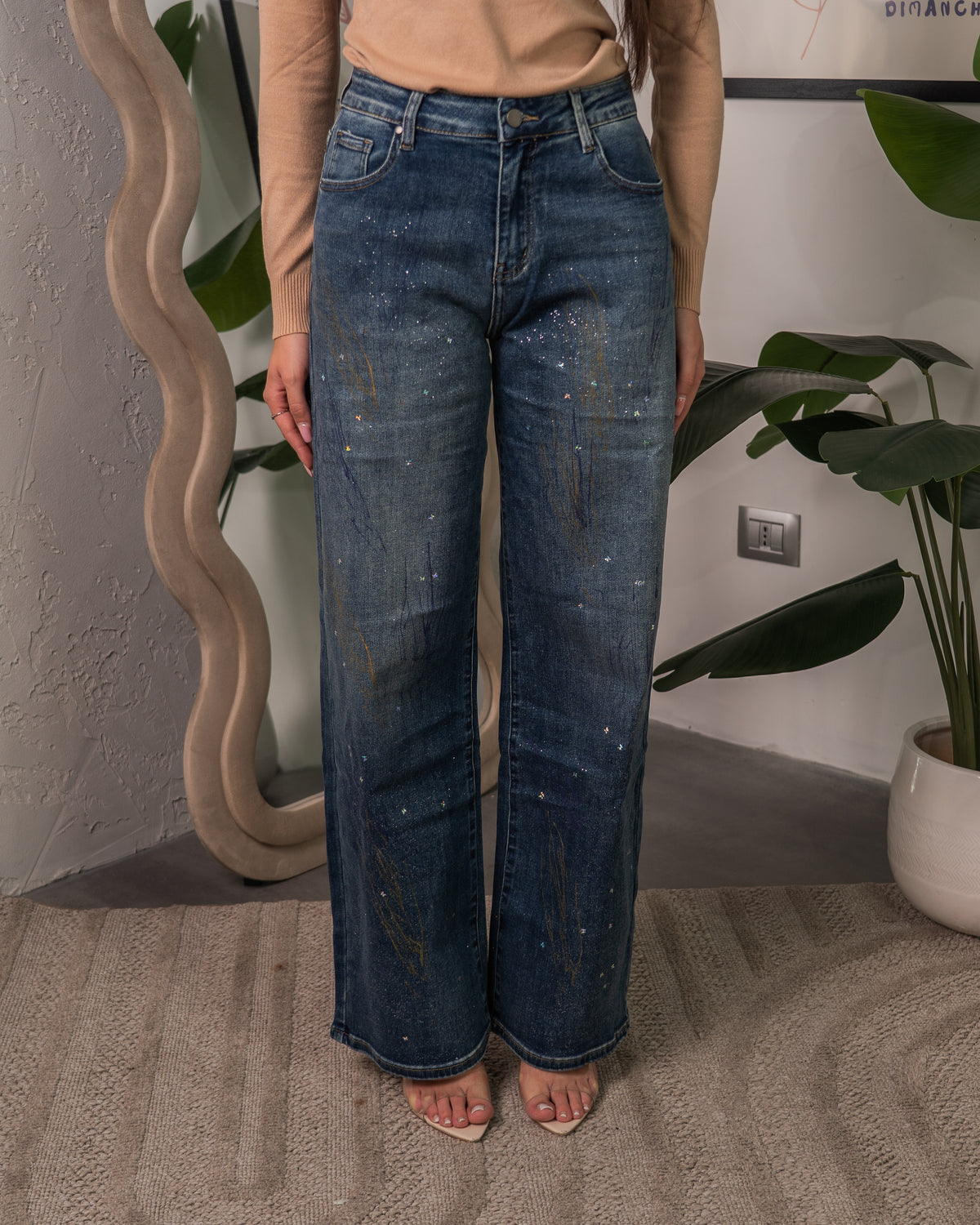 Jeans Scratched Scintillante