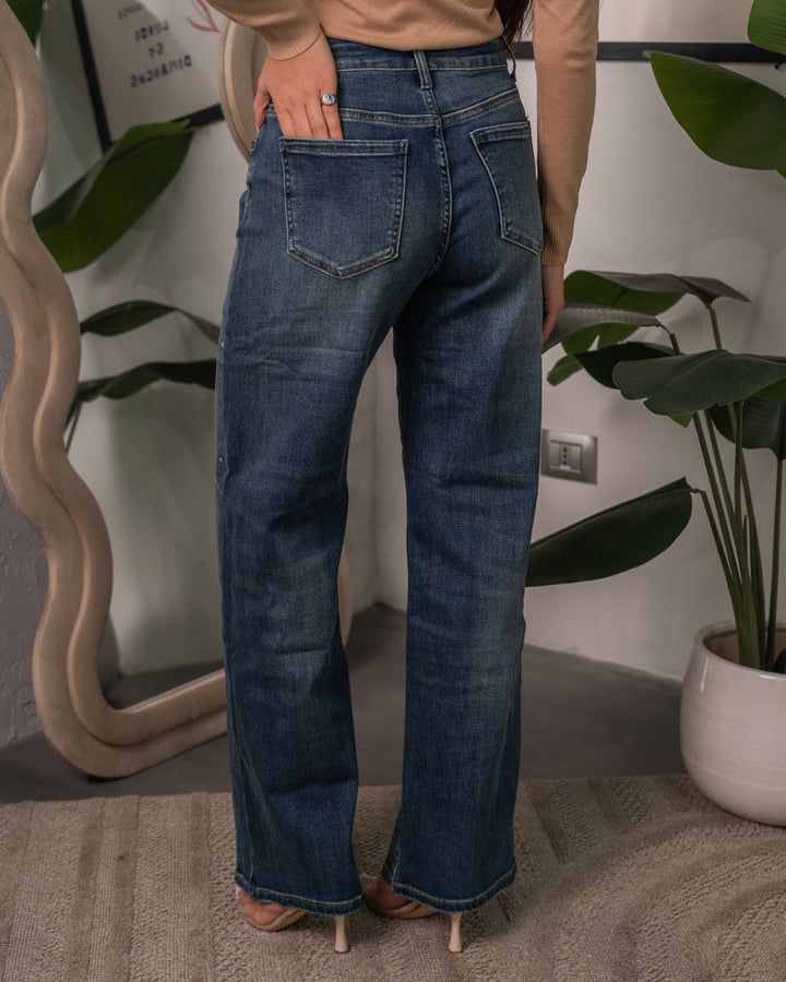 Jeans Scratched Scintillante