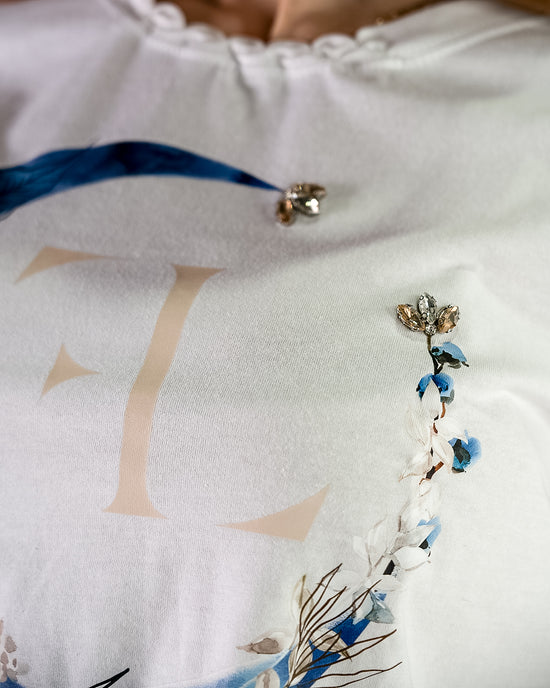 T-shirt in cotone Mezzaluna