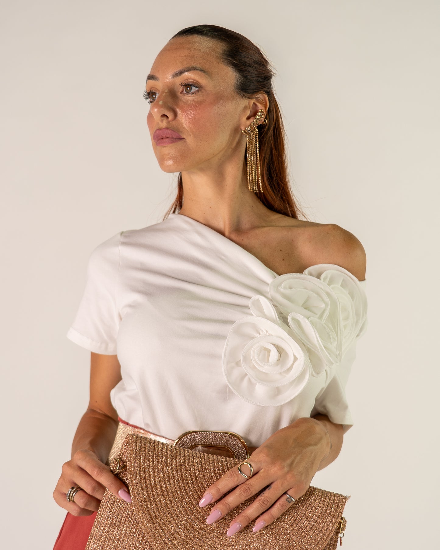 T-shirt Monospalla Fiore