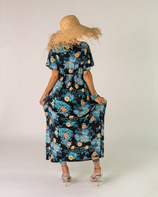 Vestito floreale mezza manica
