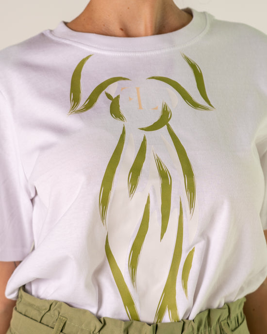 T-shirt cravatta stilizzata