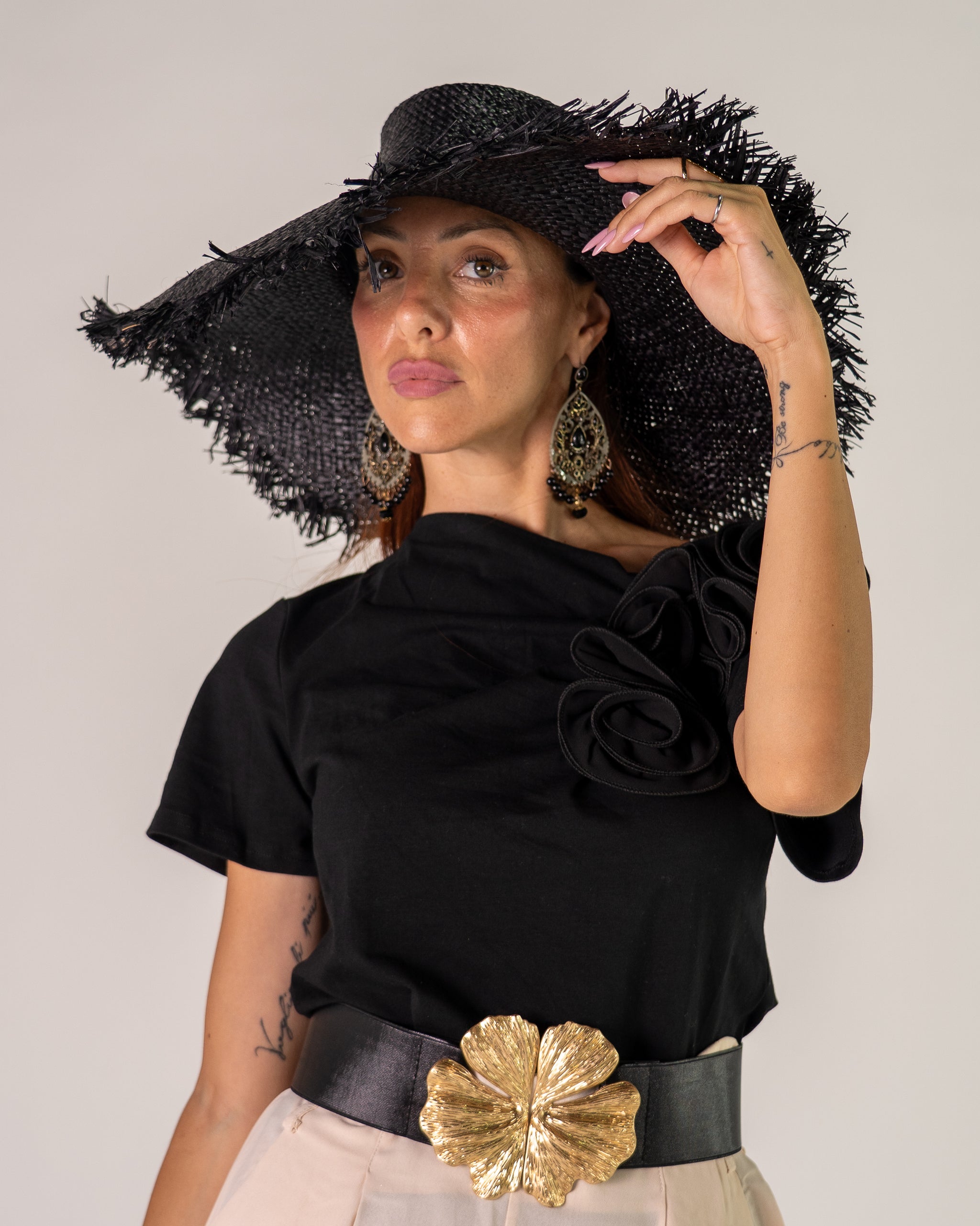 T-shirt Monospalla Fiore