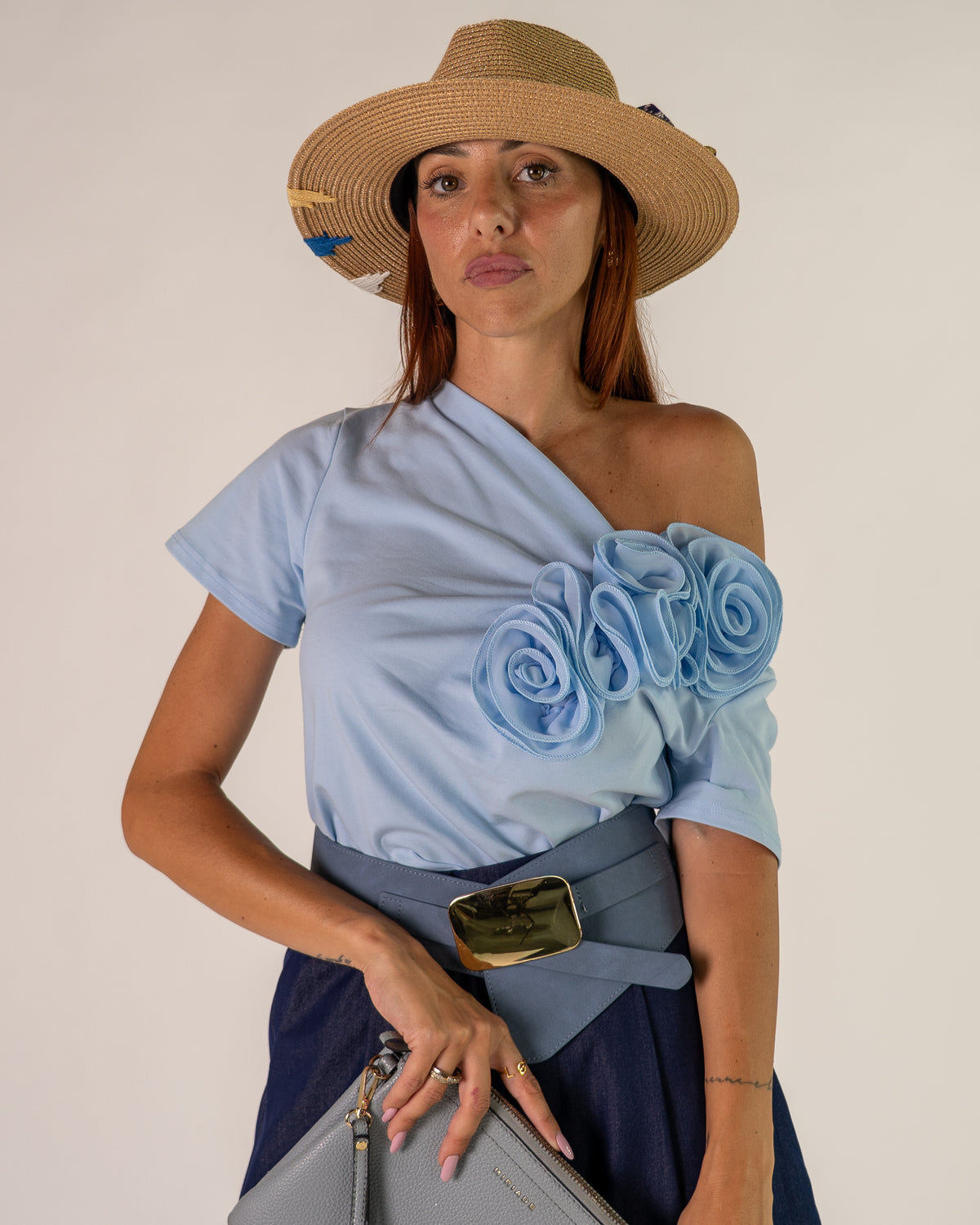 T-shirt Monospalla Fiore