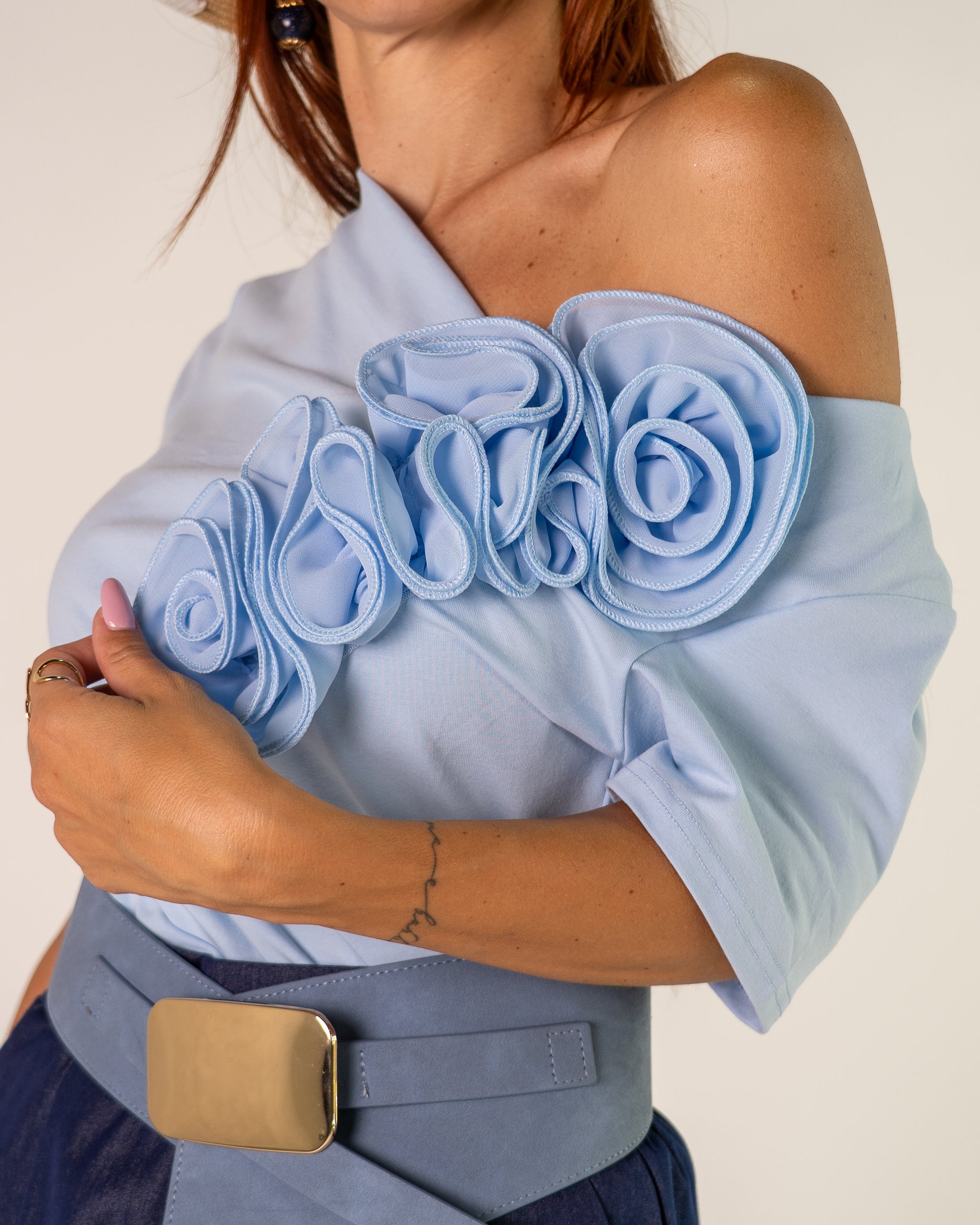 T-shirt Monospalla Fiore