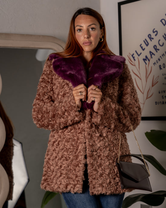 Pelliccia in bouclè stile Teddy