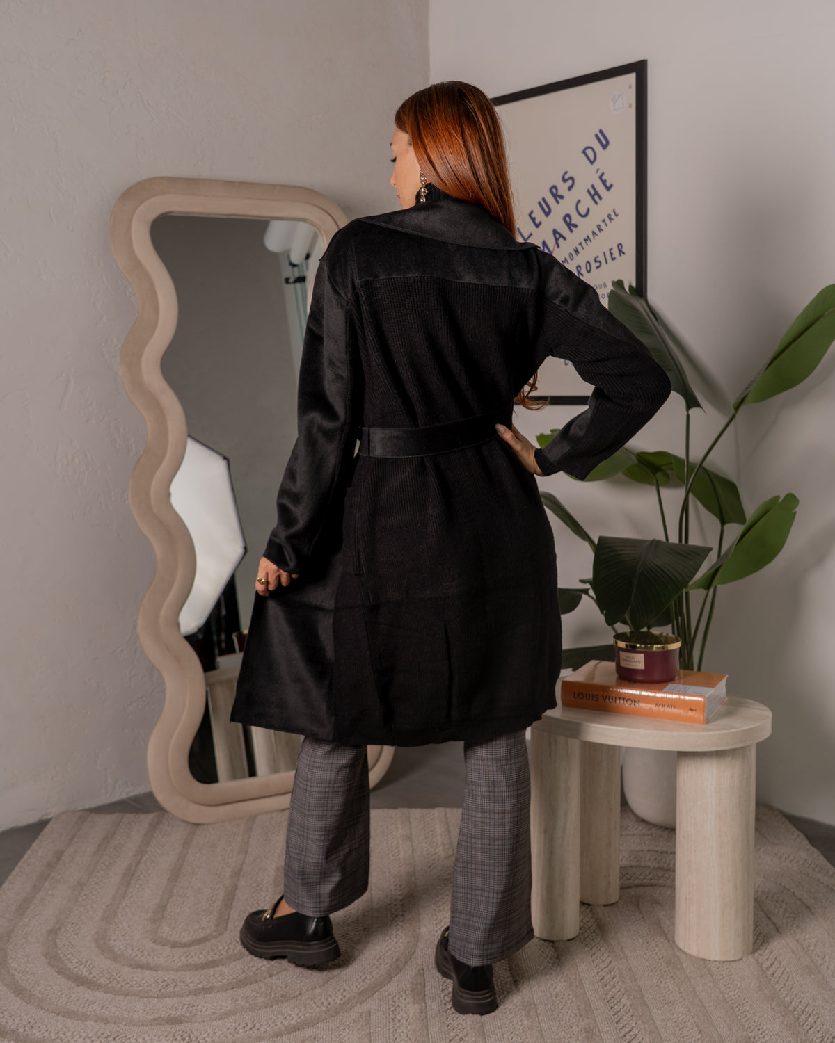 Cappotto lungo in maglia