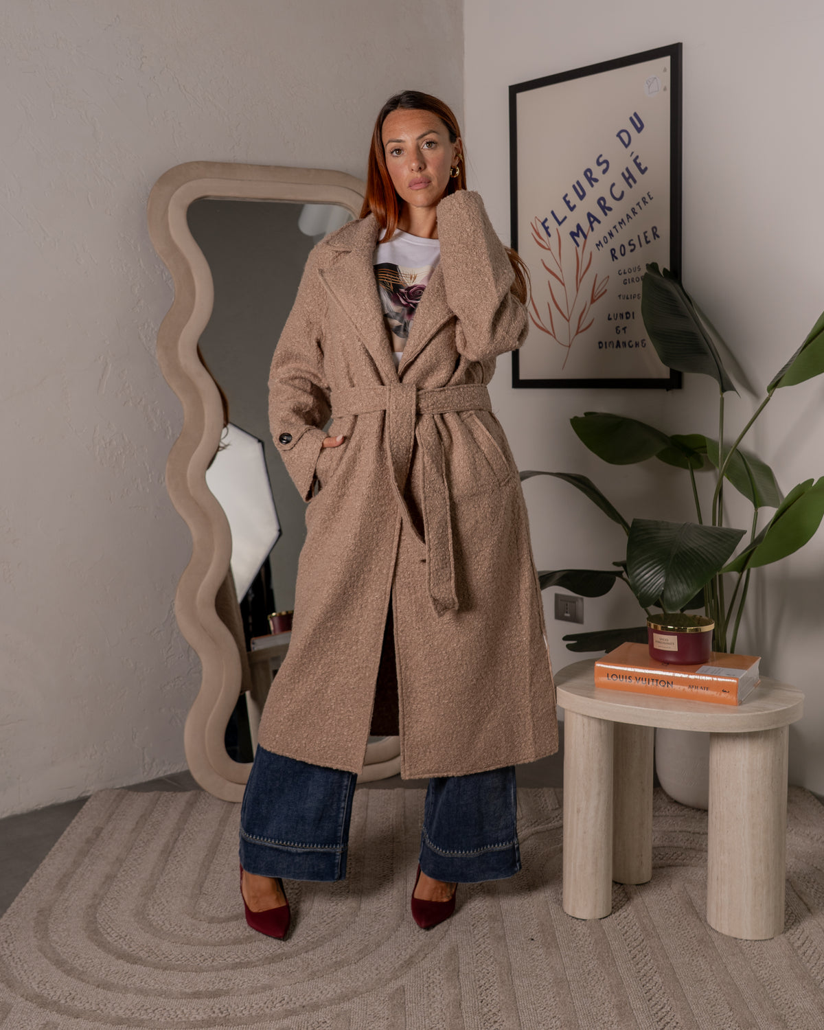 Cappotto lungo in bouclè F/W