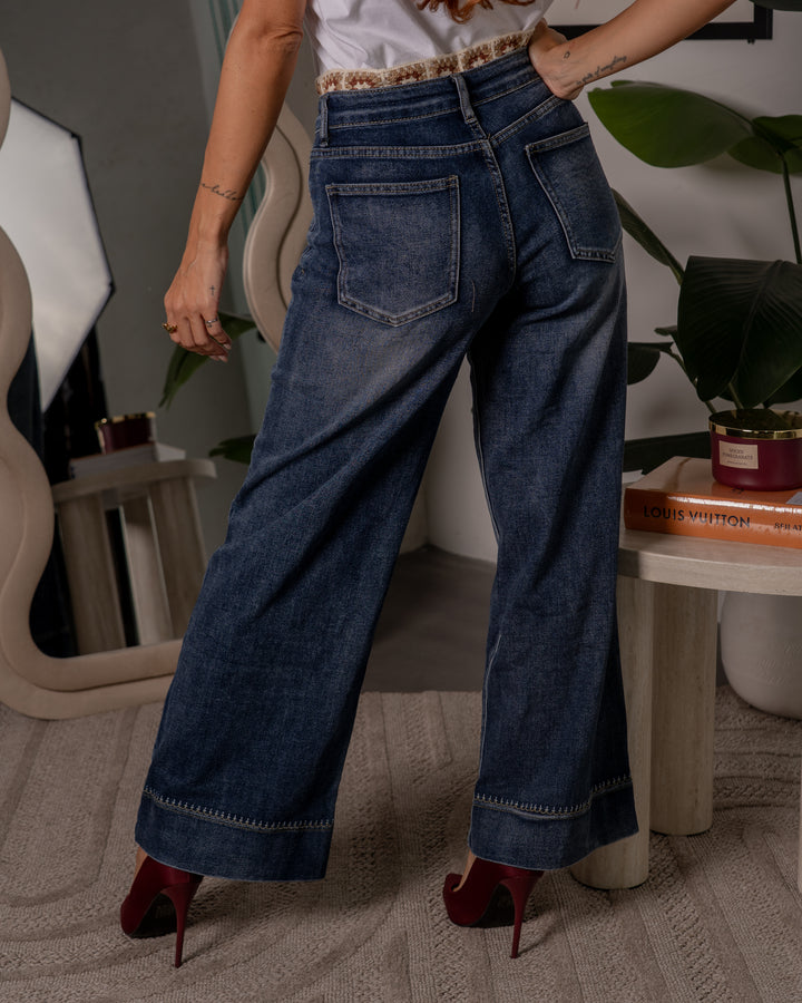Jeans con passamanerie Blu F/W