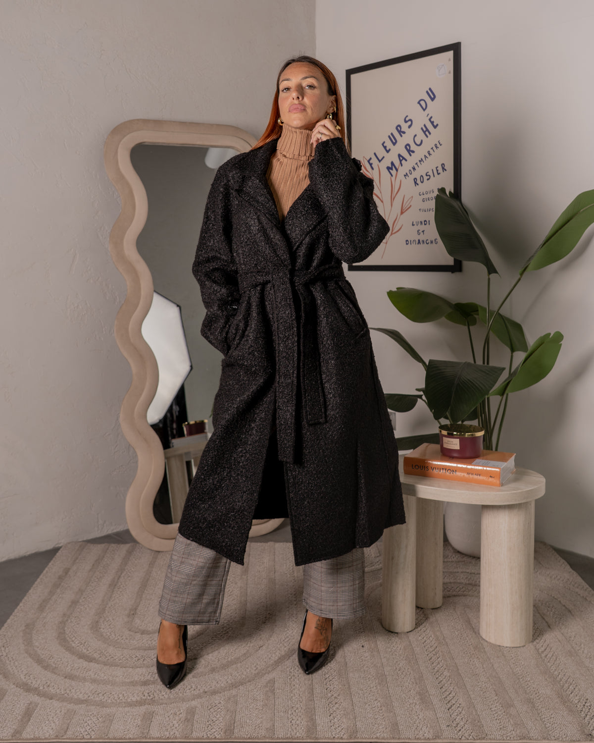 Cappotto lungo in bouclè F/W