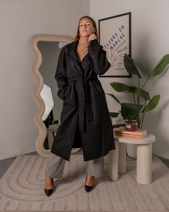 Cappotto lungo in bouclè F/W