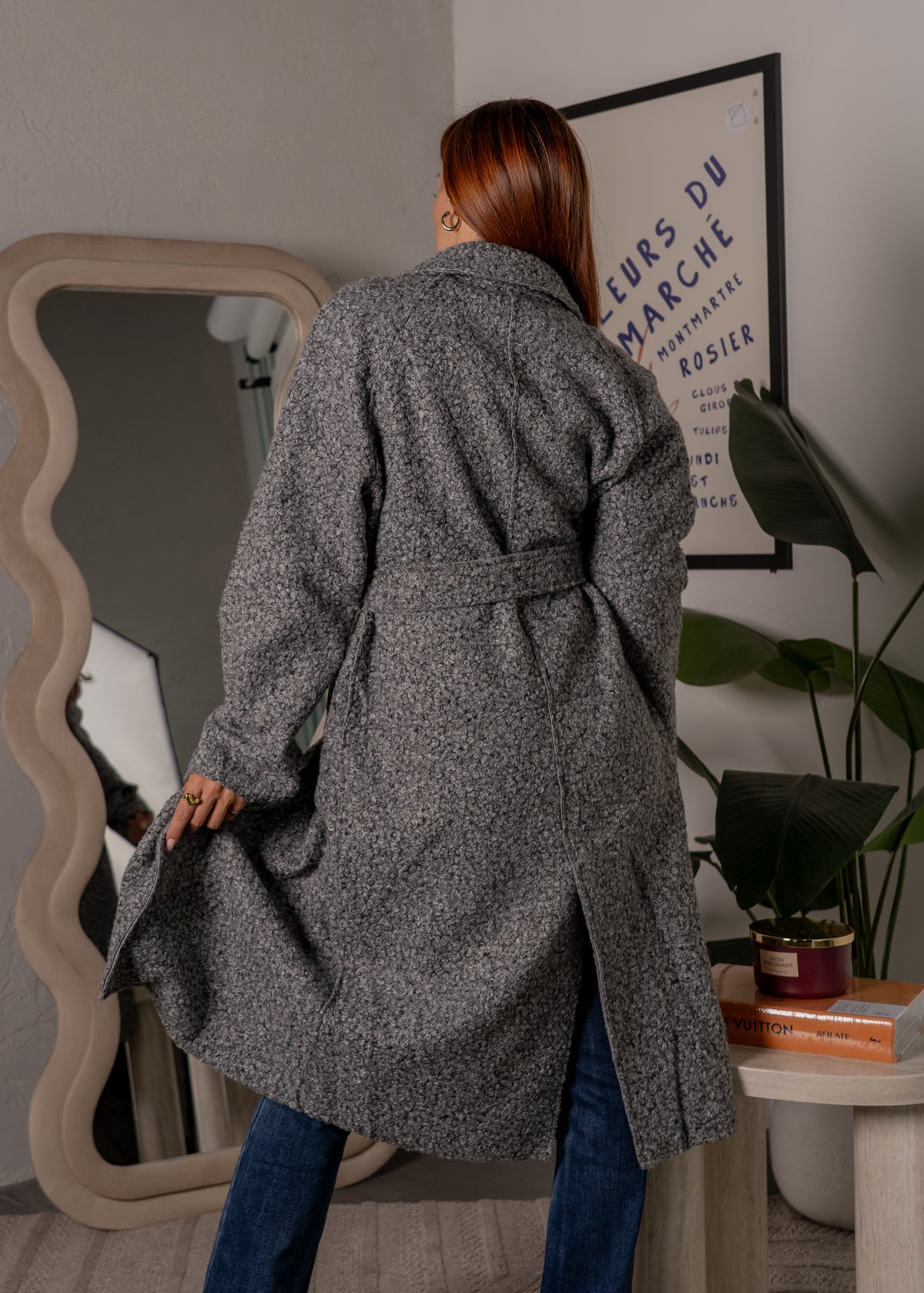 Cappotto lungo in bouclè F/W