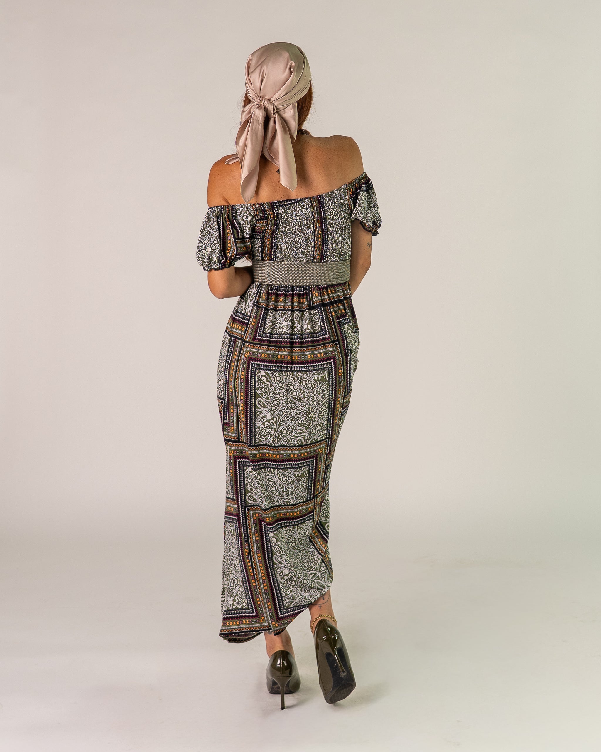 Abito Bardot Boho Nero