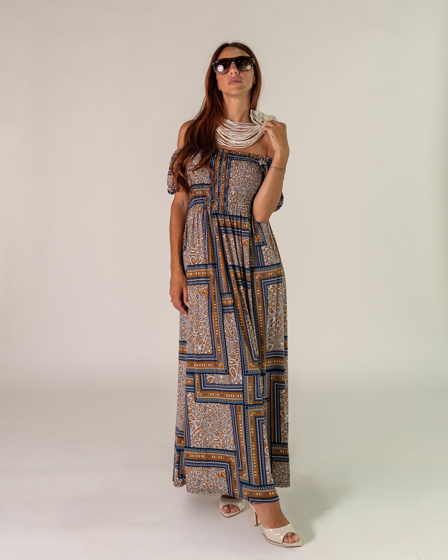 Abito BArdot Boho Blu