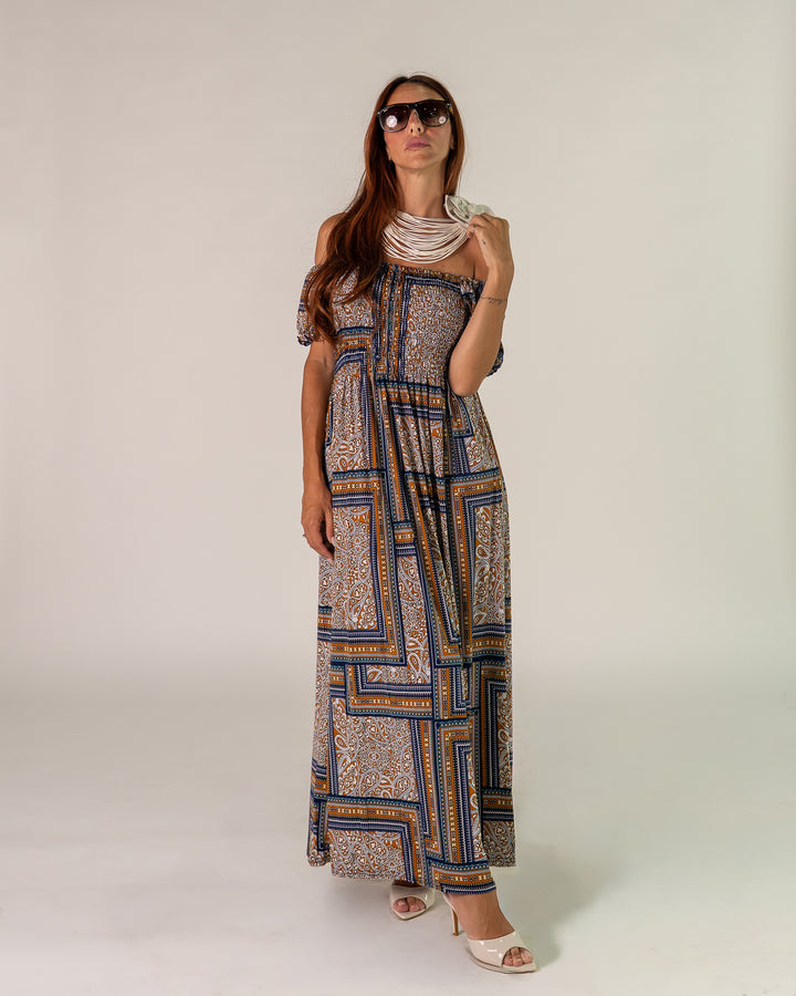 Abito BArdot Boho Blu