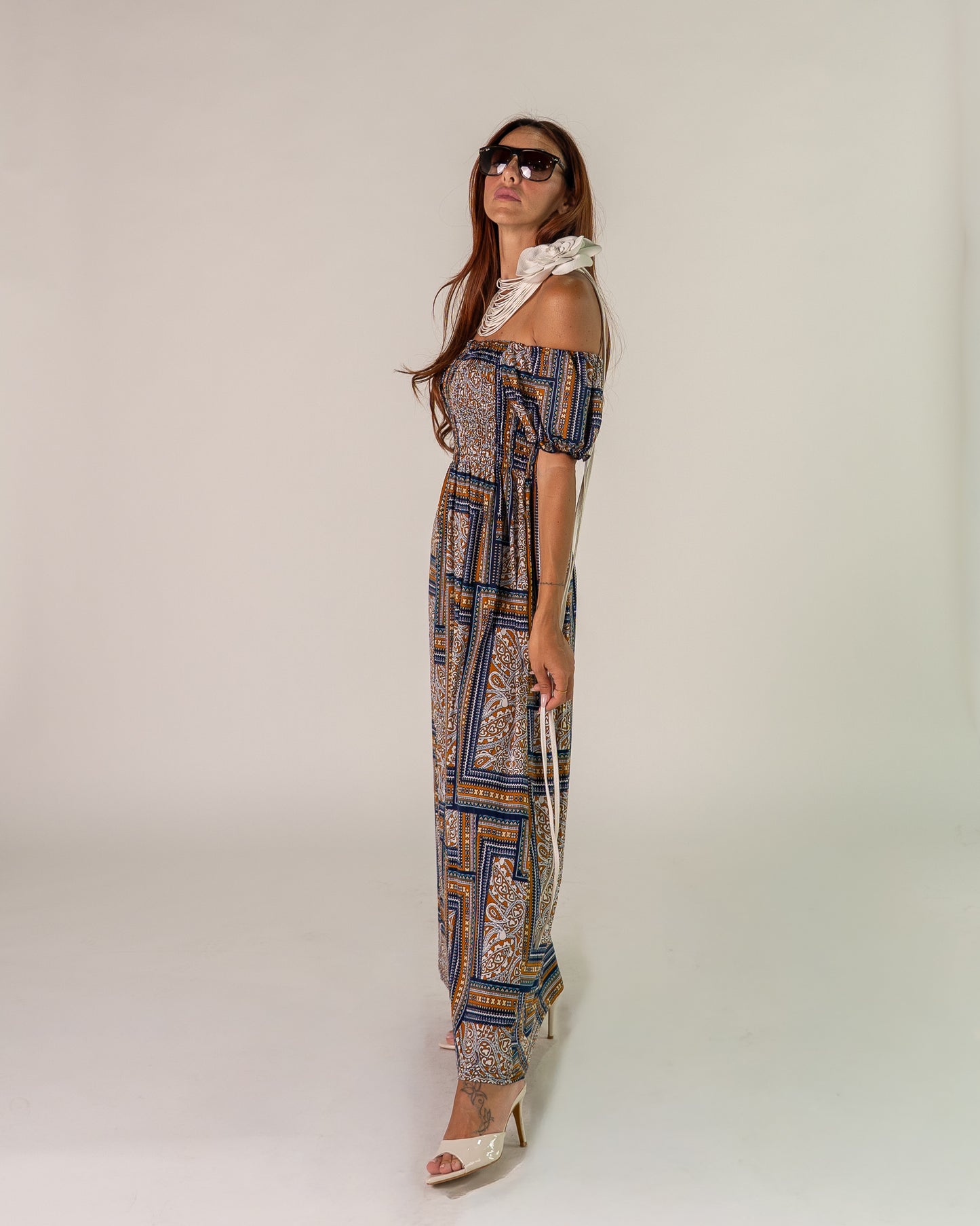 Abito BArdot Boho Blu