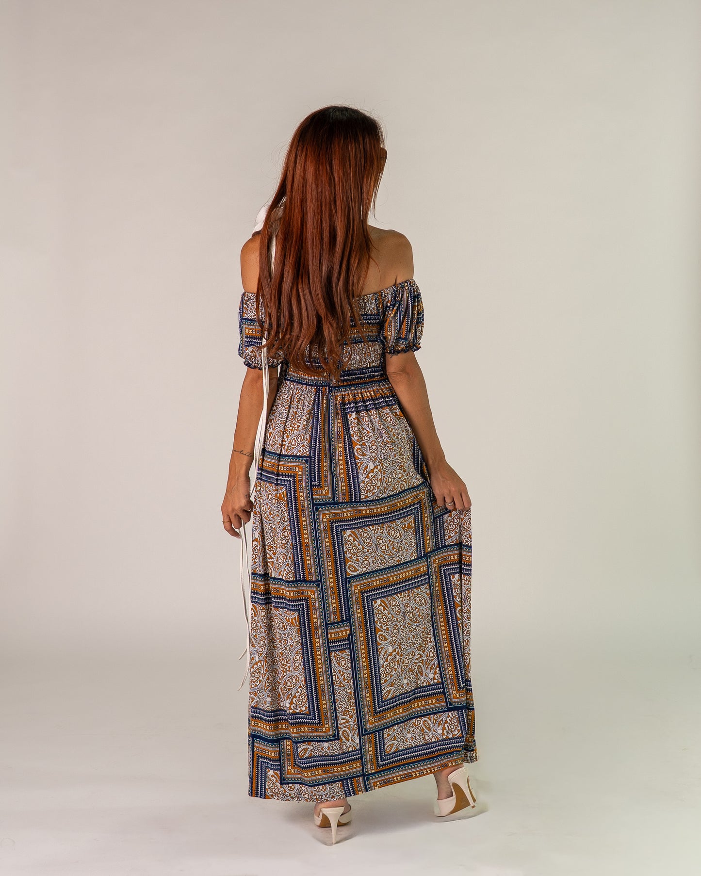 Abito BArdot Boho Blu