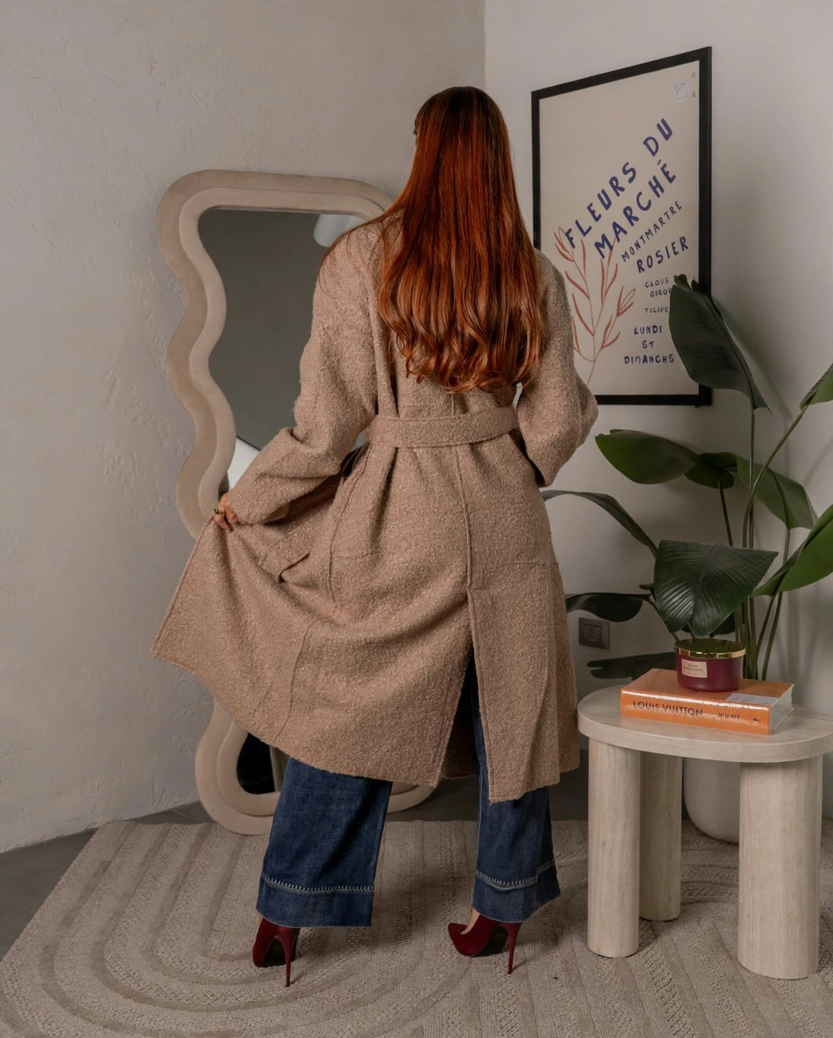 Cappotto lungo in bouclè F/W