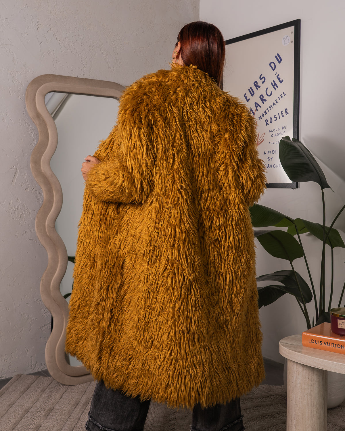 Cappotto Lungo in Ecopelliccia
