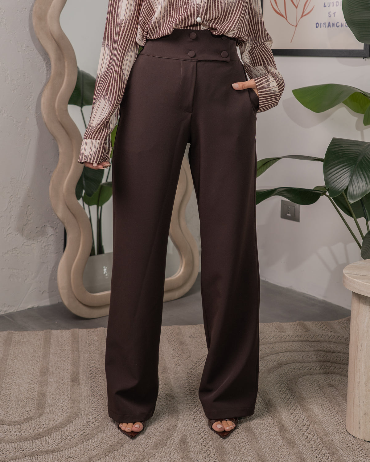 Elegante Pantalone Doppio Bottone