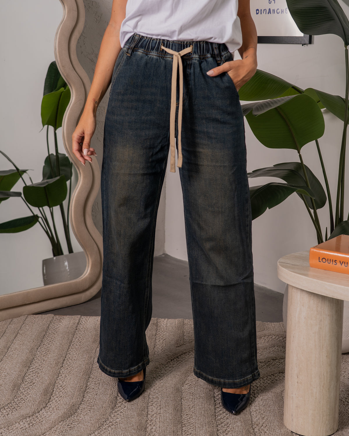 Jeans con Laccio Sabbiato