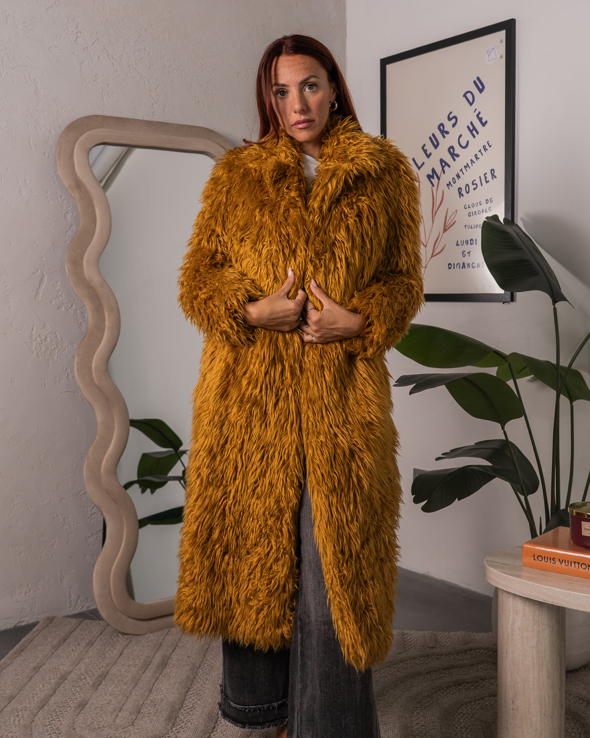 Cappotto Lungo in Ecopelliccia